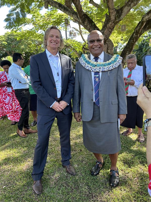 Our General Manager of Advocacy &amp; Emerging Policy, Michael Davidson, had the pleasure of meeting the Hon. Manoa Kamikamica Deputy Prime Minister and Minister for Trade, Co-operatives, Small and Medium Enterprises and Communications at the 2025 MSME Conference in Nadi, Fiji.