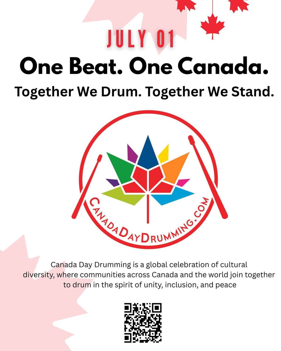 Let’s Drum Together This Canada Day!  Join us at Jack Poole Plaza for a powerful moment of unity as we drum with communities across Canada!: July 1 <a href="/11/">Eleven</a>:30 AM sharp (PST)
CanadaDayDrumming #OneBeatOneNation#HappyCanadaDay