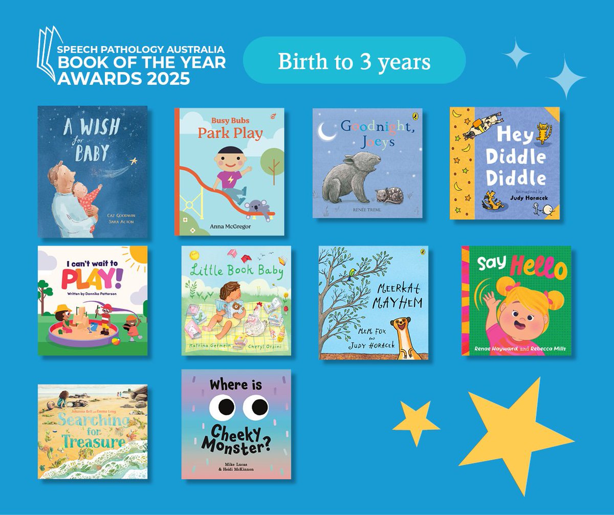SpeechPathAus's tweet image. Book of the Year Awards
2025 shortlist
We’re proud to celebrate exceptional Australian books that nurture children’s language development & build strong literacy foundations – supporting families, educators, & our community across the country.
bit.ly/4l8tOYN