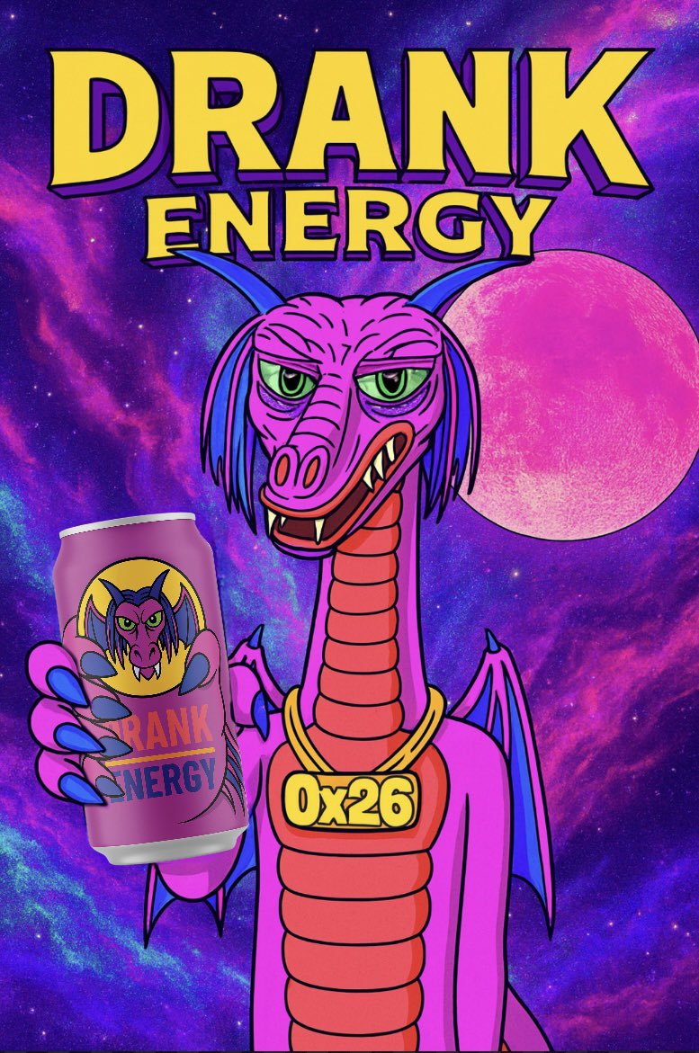 shinglehouse01's tweet photo. @Bitcoin 🧙‍♂️🐉 BTC is the OG
Summon the ancient power of $DRANK
Banish mid bags. Shield your soul.
Channel the rare energy of a Matt Furie-blessed beast.
@pinkdrankioneth $DRANK UP
CA: 0x260b56351840BFD4286733004EB47D39f2960354 https://t.co/p7FIzBRd07