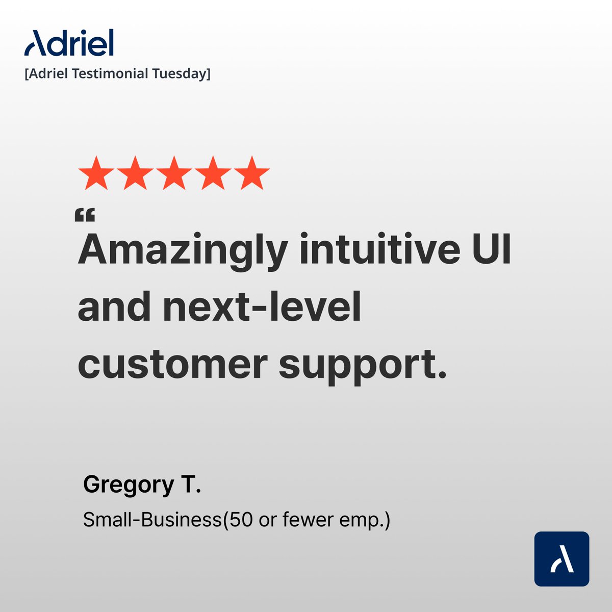 AdrielMarketing's tweet photo. Adriel Testimonial Tuesday 🙌

We're all about turning hours of manual reporting into minutes—or less.
This week’s spotlight is from a data-savvy marketer who switched from legacy tools to Adriel 👇
💬 "Amazingly intuitive UI and next-level customer support."
No steep learning curve. No delays. Just dashboards anyone on your team can build and share—with a little help from live chat and Loom walkthroughs.

👉 Free trial of the Adriel dashboard : https://t.co/g9EJWCe8vE
📢 Curious to see more verified reviews from Adriel customers?
🔥https://t.co/gYQNjHN2hM