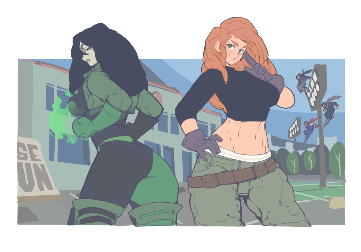 Kim Possible and Shego --
