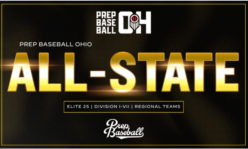 Thank you to <a href="/PrepBaseballOH/">Prep Baseball Ohio</a> for naming me All-State Honorable Mention as a two-way player! <a href="/PrepBaseOHScout/">Prep Baseball Ohio Scouting Coverage</a> <a href="/cincyriverbat27/">Cincinnati Riverbats 2027 Scout Team</a> <a href="/ptwsports/">Play to Win (PTW)</a> <a href="/weldyprep/">Kyle Weldon</a>