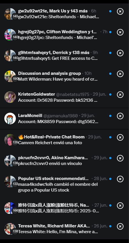 So these are my DMs since Elon Musk bought this platform