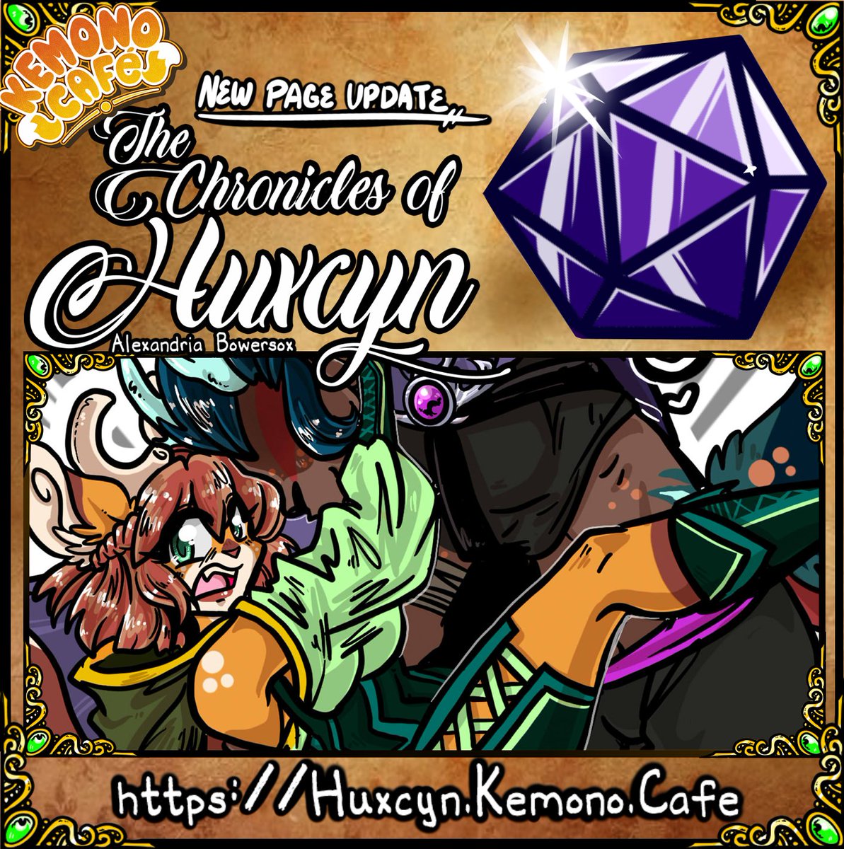 Jyinxxed (@jyinxxed) on Twitter photo Next page of The Chronicles of Huxcyn is out now on <a href="/CafeKemono/">Kemono Cafe 📚Anime and Furry Webcomic Hosting</a>
Read it at huxcyn.kemono.cafe
Acrobatics check to maintain balance....fail!
#fantasy #webcomic #furry #comic Next page of The Chronicles of Huxcyn is out now on <a href="/CafeKemono/">Kemono Cafe 📚Anime and Furry Webcomic Hosting</a>
Read it at huxcyn.kemono.cafe
Acrobatics check to maintain balance....fail!
#fantasy #webcomic #furry #comic