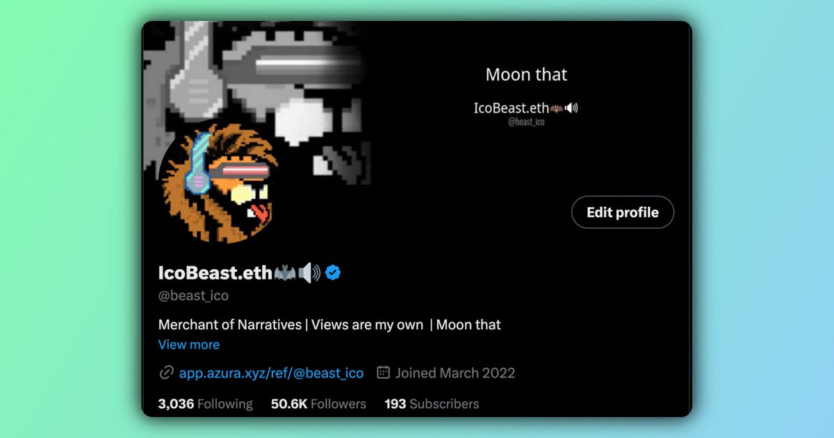 Not sure how I missed this, but thanks for 50k friends. Genuinely surreal. 12 months ago I had less than 10k...18 months ago, less than 2k. 24 months ago I didn't exist.

And now for a little story time...

Late 2023 I came to believe that CT was fundamentally broken. Most of the