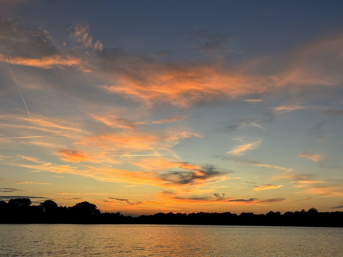 Impromptu lake sunset intercept in Weymouth, MA