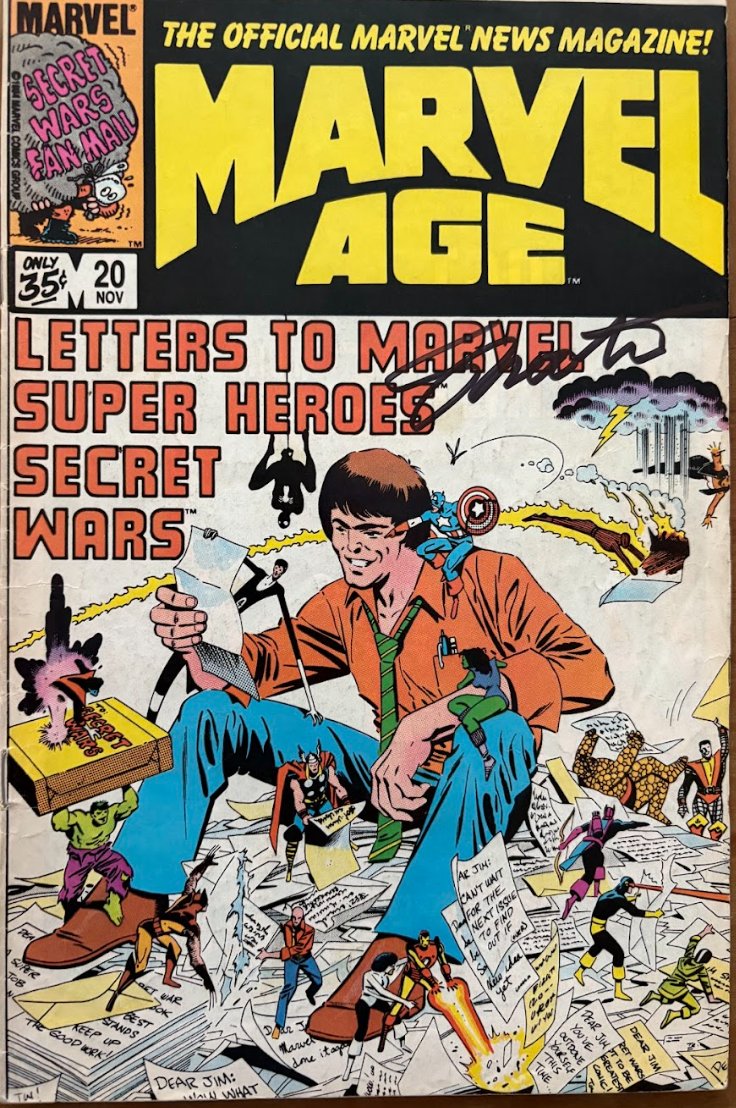 Los X-Men de Claremont y Byrne, el Daredevil de Miller, el Thor de Simonson, los comics de Transformers y G.I.Joe, y en lo personal, las Secret Wars. 
Mucho que agradecerle a Jim Shooter. 
Descanse en paz.