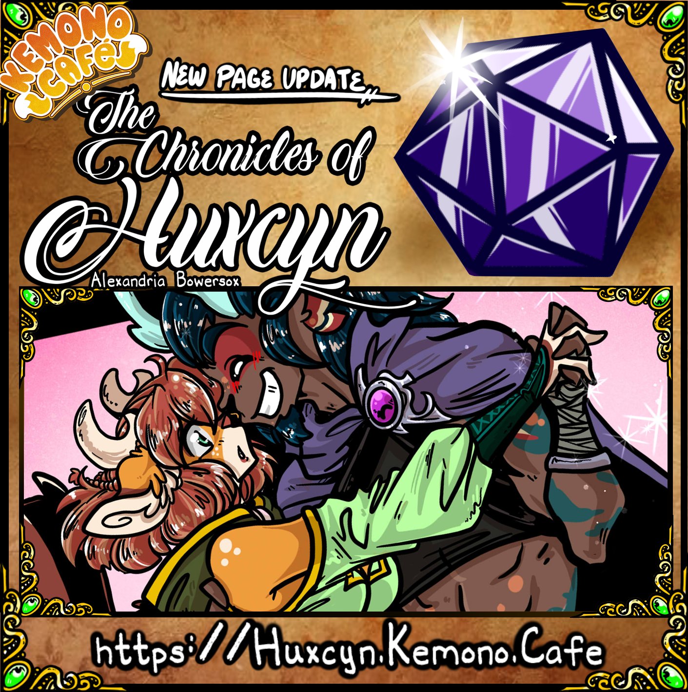 Jyinxxed on X: Next page of The Chronicles of Huxcyn is out now on  @CafeKemono Read it at t.coBNsoiiChRr Oh no hes hot and flirty  too! fantasy webcomic furry comic t.coBnwWTYiGH9 