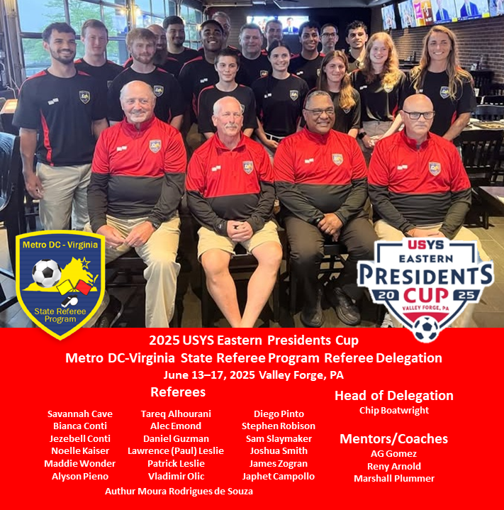 vadcrefs's tweet photo. THE DELEGATION! Our Referees continue to Shine! 
Metro DC-Virginia State Referee Program #Proud #MovingForward #ThirdTeam #KnewTheAssignment https://t.co/7ne99ODkKW