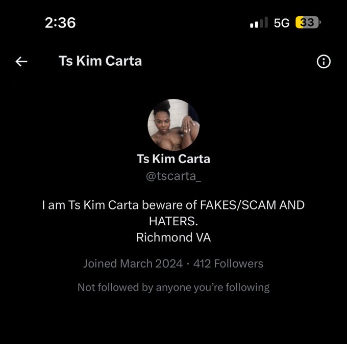 Watch Kim Carta's leaked NSFW photo on TwXstars