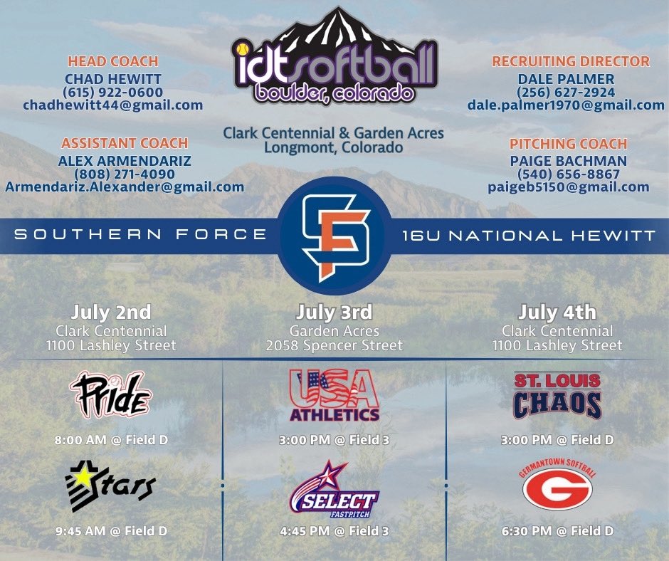 Jayla Page 2027 (@jaylapage2027) on Twitter photo So happy to be in beautiful Colorado to play in the IDT!! ✈️⛰️ Come watch us play! <a href="/SoFoNational09/">Southern Force 16U National - Hewitt</a> 💙🧡 So happy to be in beautiful Colorado to play in the IDT!! ✈️⛰️ Come watch us play! <a href="/SoFoNational09/">Southern Force 16U National - Hewitt</a> 💙🧡