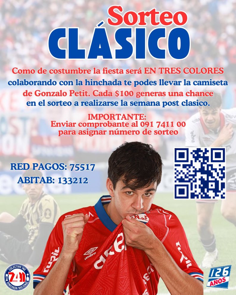 si quieren una casaca como esta del 9 de Nacional colaboren para el recibimiento del domingo y participan del sorteo!! dale que el próximo fondo de pantalla lo hacemos entre todos (no viene con las crocs)