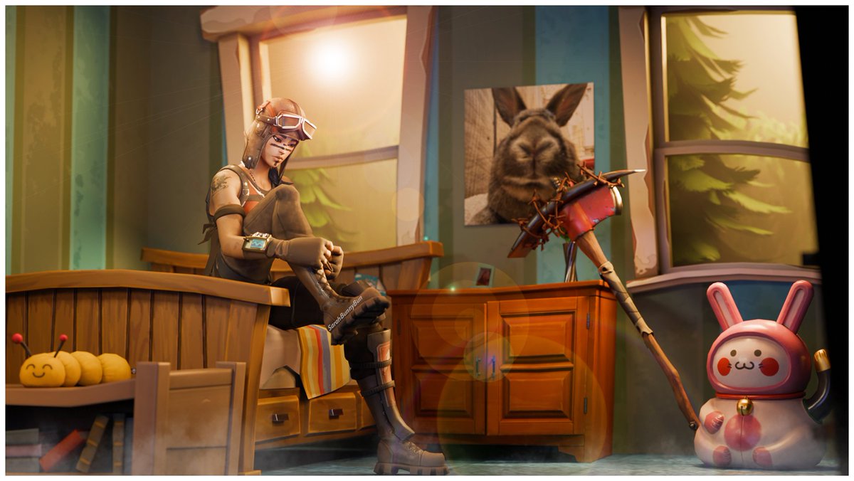 LexaBunnyBun's tweet image. [Blender/Fortnite] Time to rest