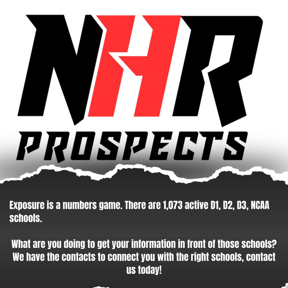 🚨 EXPOSURE 🚨

Let us help you get your information strategically to over 100 schools in our personal network!

#ProspectsonTop