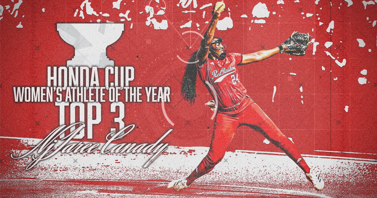 RedRaiderSports's tweet photo. Texas Tech's NiJaree Canady (@CanadyNijaree) Named Honda Cup Top 3 Finalist βΌοΈ #WreckEm #GunsUp
π΄ https://t.co/yc8AQcav3m https://t.co/6Wo13M4qO1