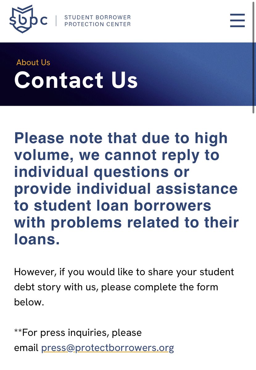 collecamp's tweet photo. Beware of advocacy organizations that, instead of pointing people toward concrete help (like their loan servicer), try to leverage people’s pain for publicity and fundraising purposes. https://t.co/cqRg8D9hHi