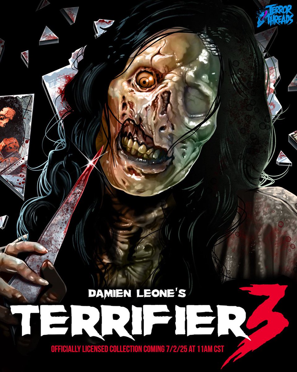 👀 Vicky returns in just two days… and she’s bringing every broken piece with her! 

Our new, officially licensed Terrifier 3 Collection drops Wednesday, July 2nd at 11AM CST (Noon EST, 9am PST). 

The open preorder closes Sunday at midnight. This is the only time to absolutely