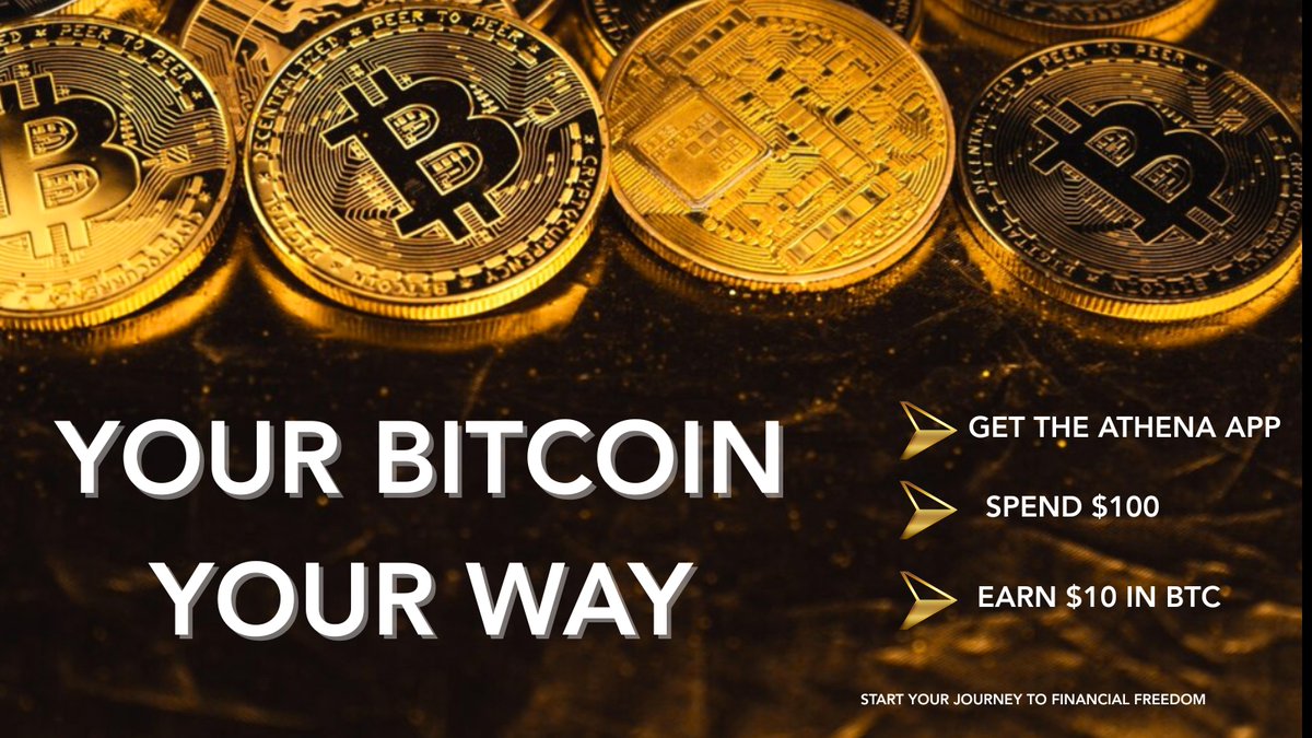 AthenaBitcoin's tweet image. New to Bitcoin? We’ve got you.
Spend $100+ at any Athena ATM and get $10 in FREE BTC.
📲 Find your ATM in the Athena app: 
onelink.to/pyhj2d

#CryptoStarter #BitcoinBonus #AthenaBitcoin #bitcoinATM #BitcoinATMnearme