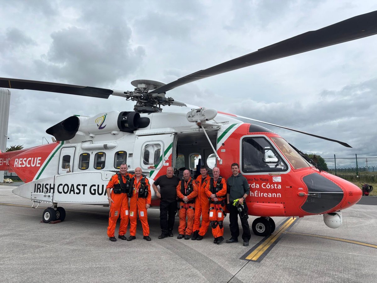 ❤️🚁 After 27 years of life-saving service from Dublin Airport, the crew of RESCUE 116 said goodbye to their base and to the Sikorsky S-92 helicopter as part of the Irish Coast Guard’s SAR contract change.

Definitely sad to see the Dublin Airport base gone, a great asset to