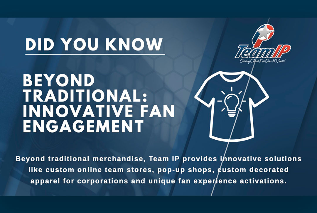 Team IP is your go-to for branded merchandise, event solutions, and apparel for sporting events and corporate gatherings. We set the standard in event branding and fulfillment! #TeamIP #EventSolutions #BrandedMerch