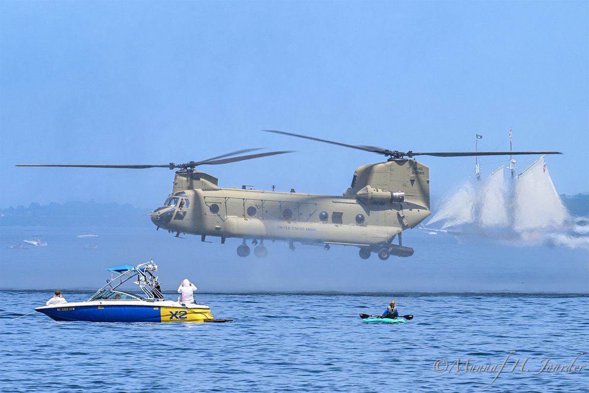 Military Helicopters during flight demonstration at Traverse City Air Show 2025.
