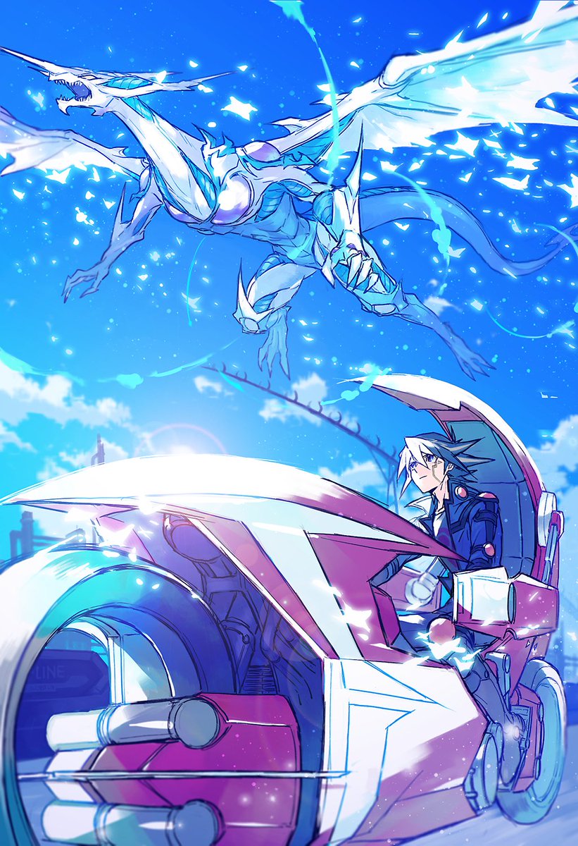 JUNKCRUSADER's tweet photo. Stardust Dragon...

It's more than just his Ace. It's the culminating of him, his friends, and even all of New Domino...

When its wings spread, glistening through the sky, it is a beacon of hope to even the most helpless of individuals.

A reminder of everyone's bonds... https://t.co/KovBaeT2Ph
