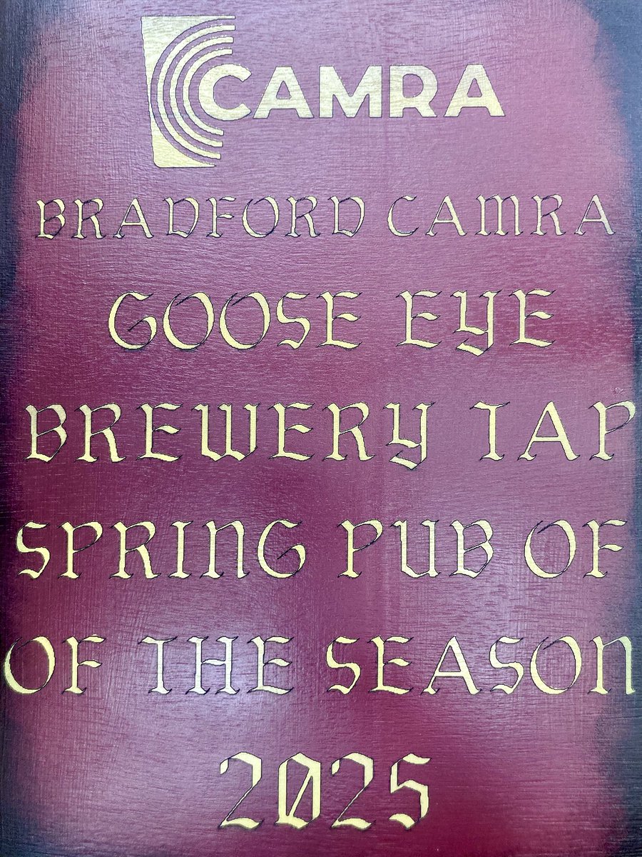 Goose Eye Brewery Tap (@goosetap) on Twitter photo We only went and won <a href="/BfdCamra/">Bradford Camra</a> Pub Of The Season!!! We’re proud as punch of this achievement. With so many brilliant pubs within Bradford Camra’s area, it’s phenomenal to be voted one of the best. Cheers! 🍺🍺 We only went and won <a href="/BfdCamra/">Bradford Camra</a> Pub Of The Season!!! We’re proud as punch of this achievement. With so many brilliant pubs within Bradford Camra’s area, it’s phenomenal to be voted one of the best. Cheers! 🍺🍺
