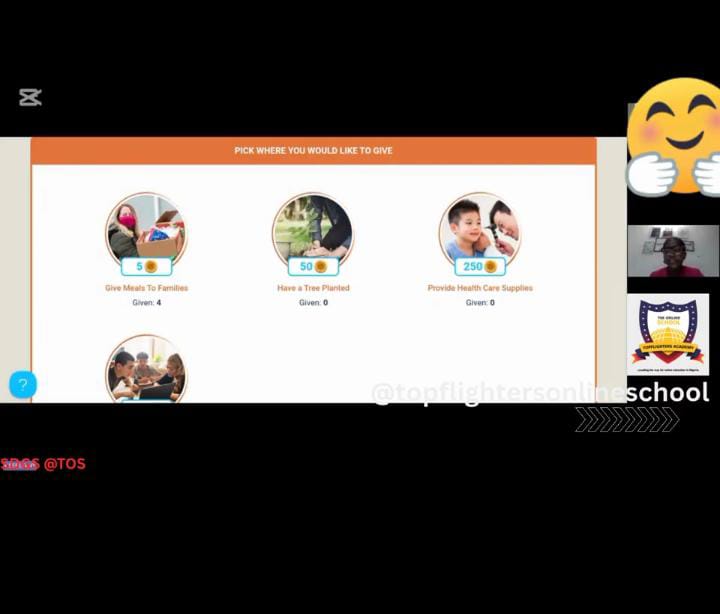topflightersOS's tweet photo. At Topflighters Online School, we use @GoKidPower  as a fun and engaging brain break activity—and what a joy it is to know it saves lives too!

Recently, our learners saved 22 coins, which helped provide meals for 4 families. Beyond the dance and fun, they’re learning what it https://t.co/nV9llsIHm2