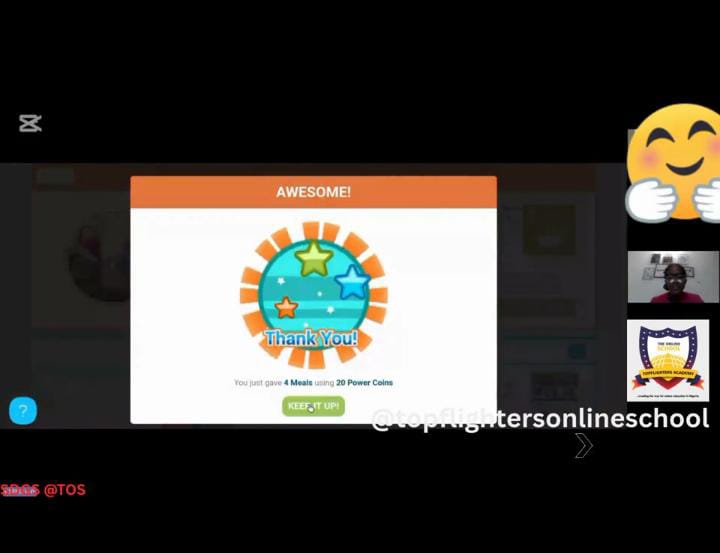 topflightersOS's tweet photo. At Topflighters Online School, we use @GoKidPower  as a fun and engaging brain break activity—and what a joy it is to know it saves lives too!

Recently, our learners saved 22 coins, which helped provide meals for 4 families. Beyond the dance and fun, they’re learning what it https://t.co/nV9llsIHm2