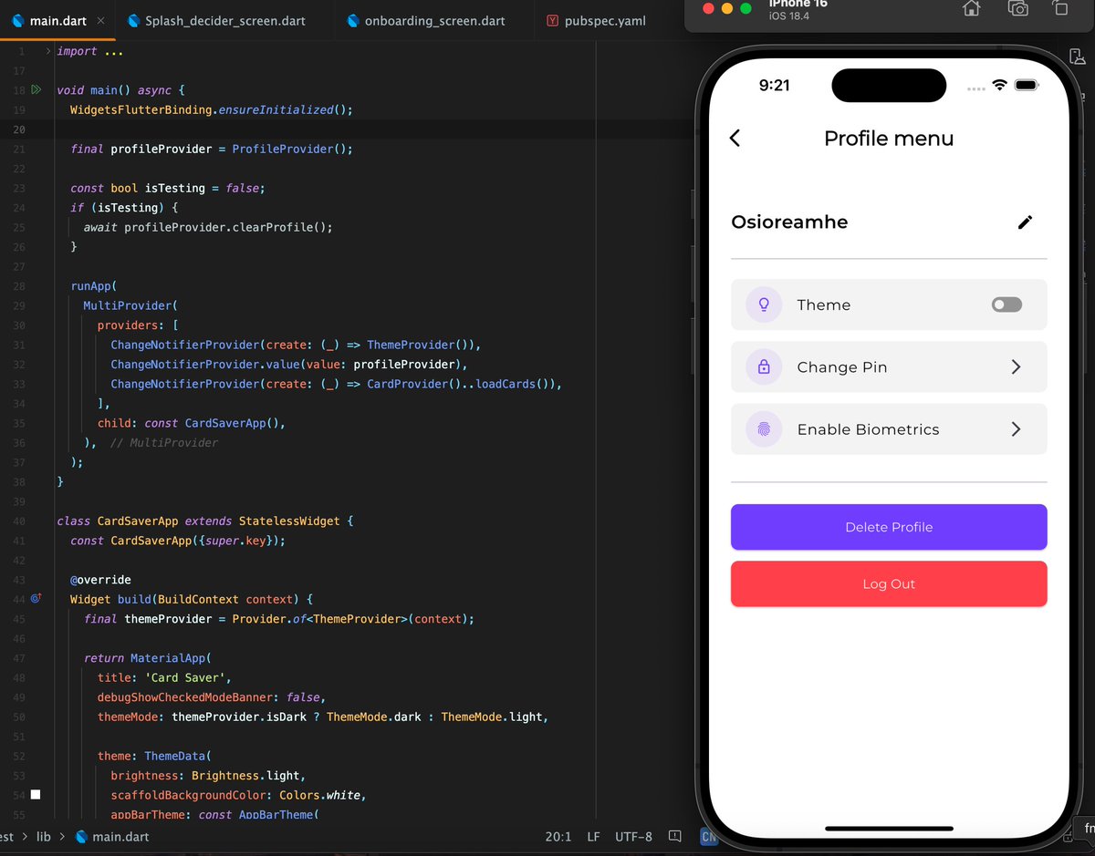 OsiUgheoke's tweet image. Hey mobile devs, it’s been a long while since I last posted! I’ve been busy mastering the art of programming with AI. I’d be launching my first Android/iOS app and can’t wait to share more about it soon! Watch this space ✨✨✨
#iosdeveloper #flutterdeveloper #coding #code #coder