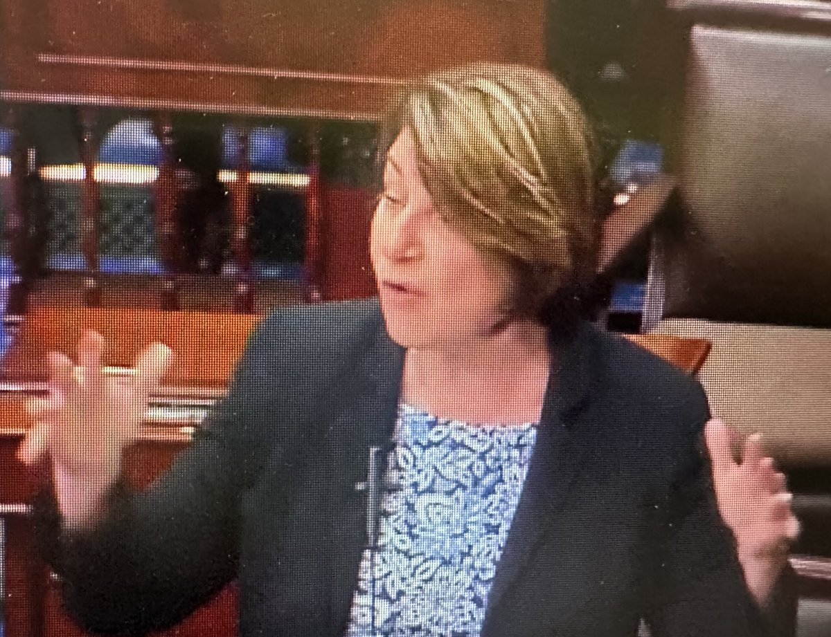 esmemurphy's tweet image. Mn Democratic Senators @amyklobuchar @tinasmithmn argue against @potus Big Beautiful Bill @wcco 4 and 6 CST