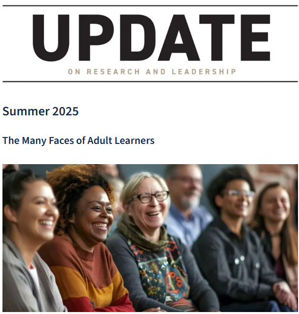 The theme of our summer UPDATE on Research and Leadership issue is “the many faces of adult learners.” Give it a read at occrl.illinois.edu/update---summe….