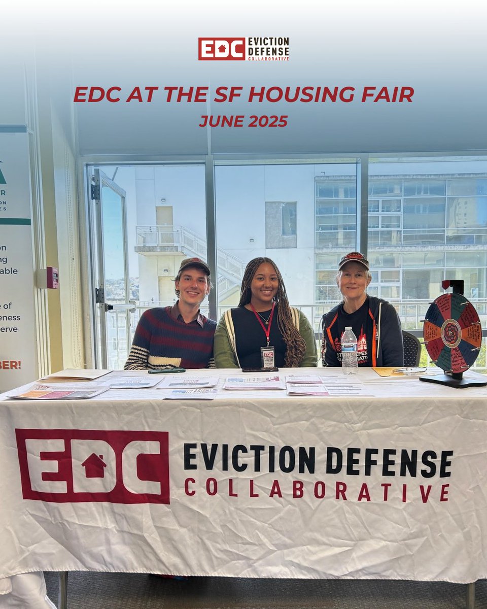 Eviction Defense Collaborative of San Francisco (@evictiondefense) on Twitter photo 📍 Community power, real impact. EDC joined 50+ housing organizations at the SF Housing Fair in <a href="/usfca/">University of San Francisco</a>, connecting with attendees and supporting tenant rights alongside partners: <a href="/HRCsf/">HRC SF Bay Area</a>, BALA, <a href="/sfmohcd/">Mayor’s Office of Housing & Community Development</a>, and <a href="/OpenDoorLegalSF/">Open Door Legal</a>. Together, we build pathways to housing justice! 📍 Community power, real impact. EDC joined 50+ housing organizations at the SF Housing Fair in <a href="/usfca/">University of San Francisco</a>, connecting with attendees and supporting tenant rights alongside partners: <a href="/HRCsf/">HRC SF Bay Area</a>, BALA, <a href="/sfmohcd/">Mayor’s Office of Housing & Community Development</a>, and <a href="/OpenDoorLegalSF/">Open Door Legal</a>. Together, we build pathways to housing justice!