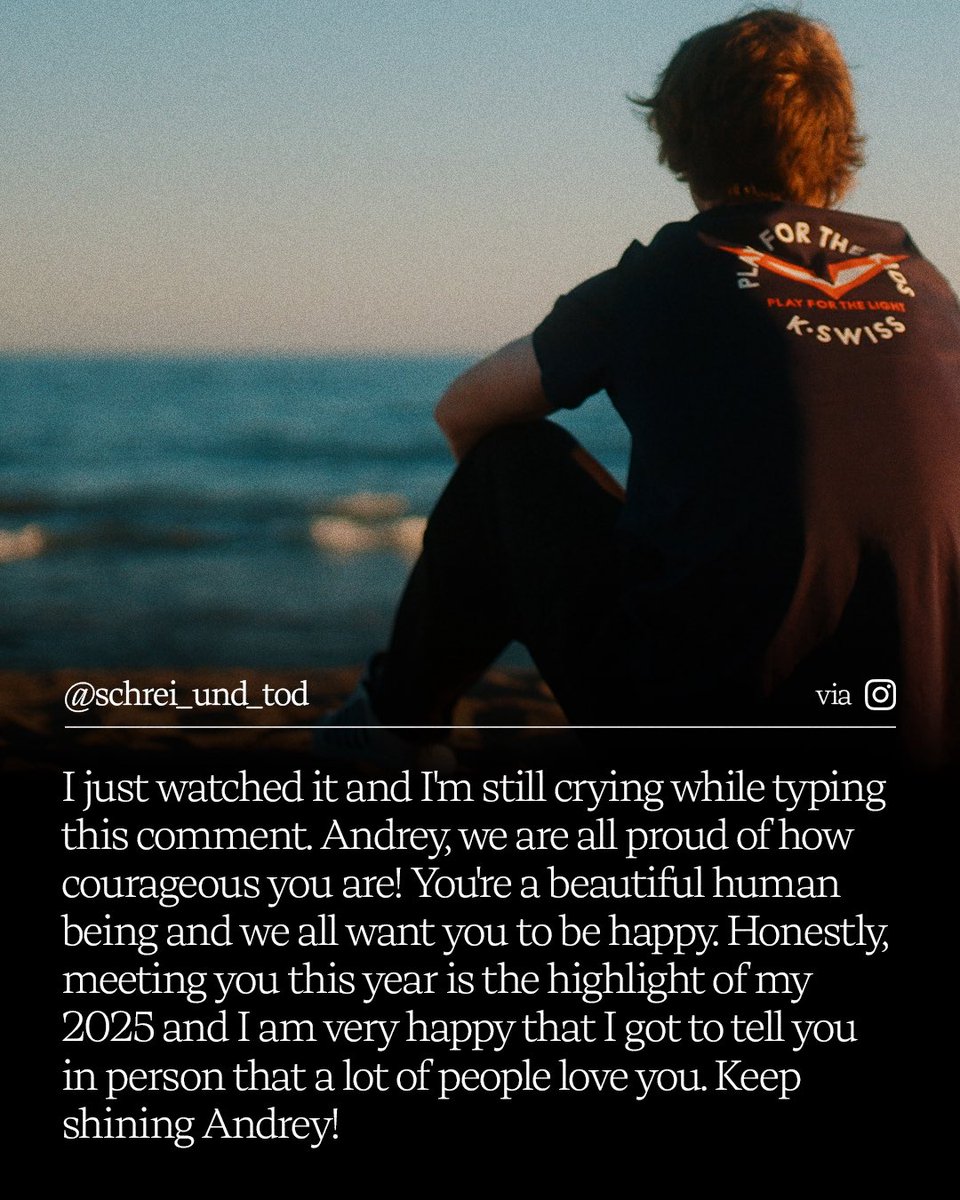 atptour's tweet image. Your reactions to Andrey’s documentary have been beautiful to read ❤️

Let’s keep spreading all the light and love, it’s truly what it’s all about 🫂

Watch the full documentary here: youtu.be/I3pegJw8hZQ?si…

#ATPOriginals
