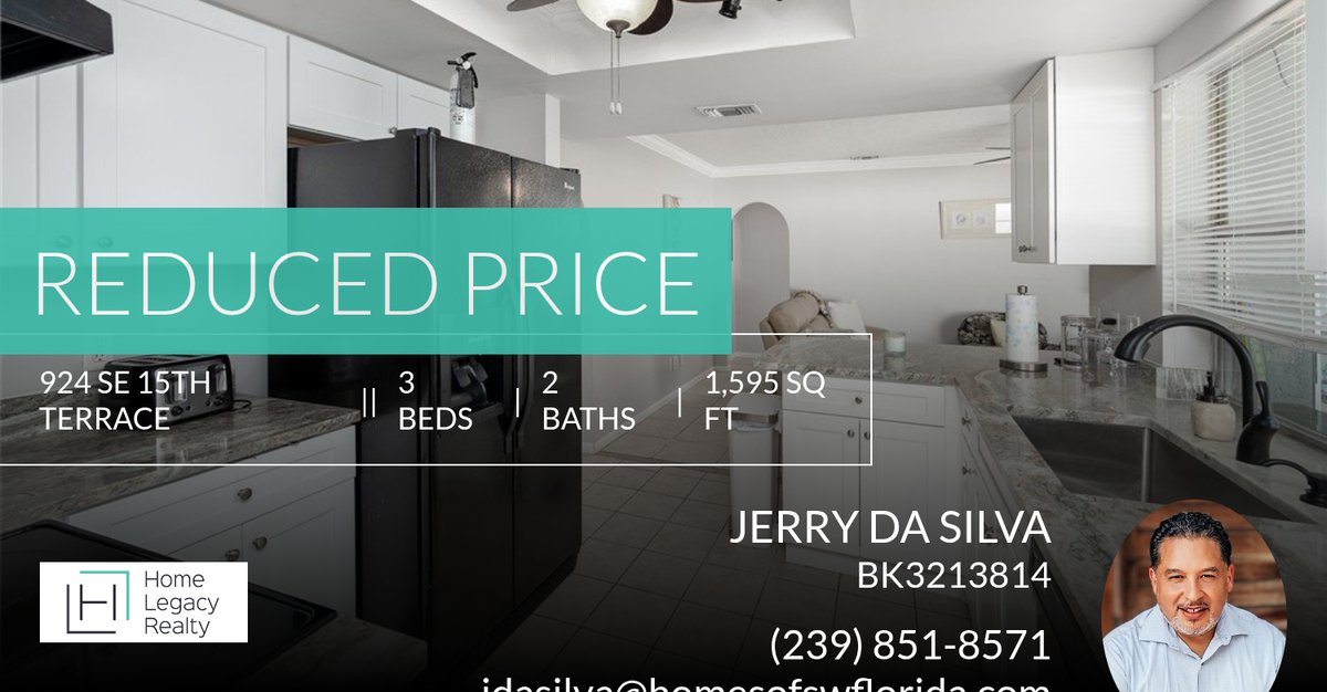 homesofswfl's tweet photo. 🌴 Pool Home in SE Cape Coral – Now $350,000! 🏡💦
Enjoy the Florida lifestyle in this inviting 3-bedroom, 2-bath pool home located in one of SE Cape’s most established neighborhoods. With a fresh price and great features, this one... https://t.co/P0VvbH4c5V https://t.co/LGrFADLkx3