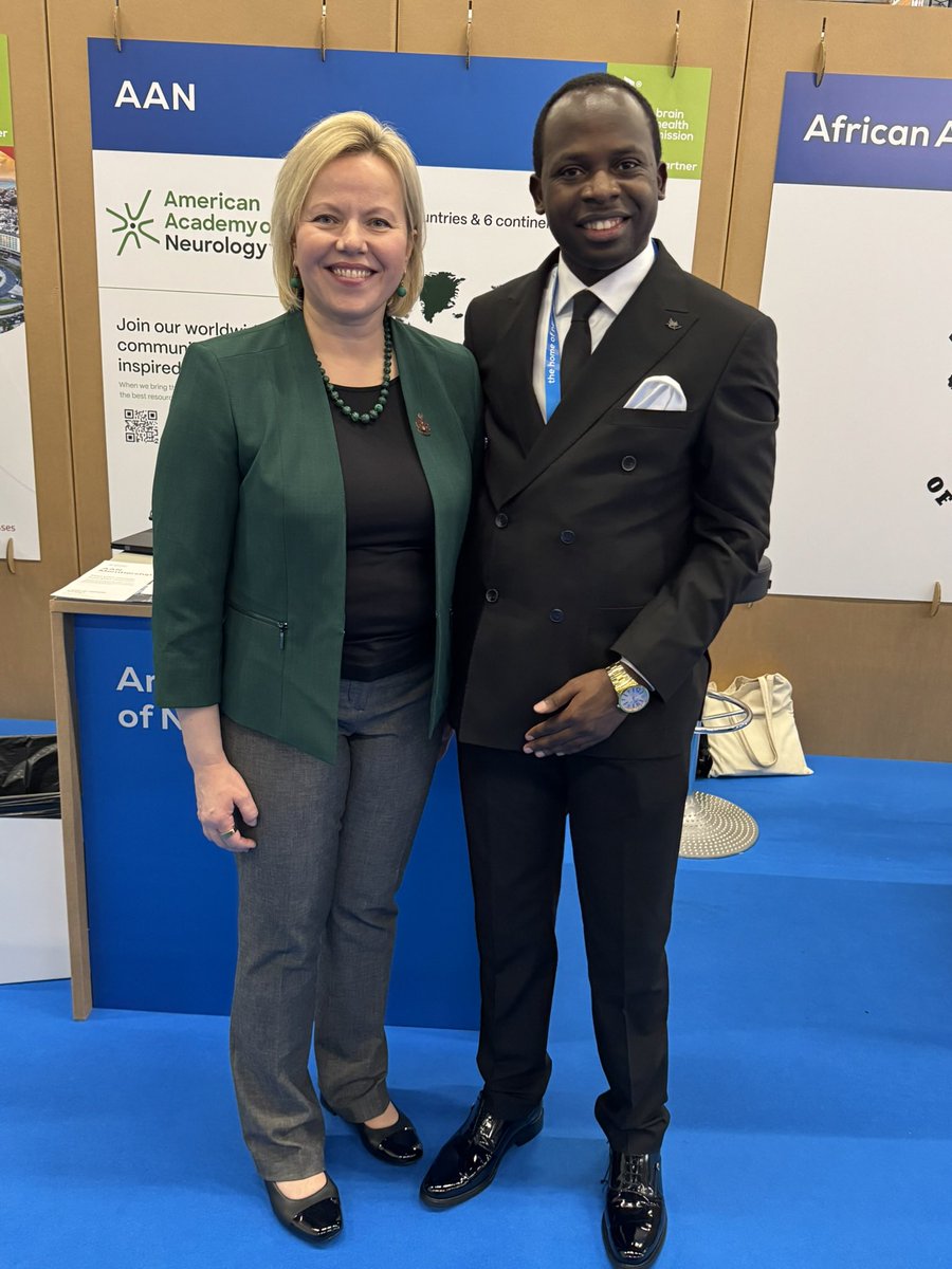 Olivier UWISHEMA (@uwolivier14) on Twitter photo Honored to have had a meaningful discussion with the President of the American Academy of Neurology, Professor Natalia S. Rost (<a href="/NataliaRostMD/">Natalia S. Rost, MD, MPH, FAAN</a>), while attending and presenting at the European Academy of Neurology Congress in Helsinki, Finland.
We had a very fruitful discussion, Honored to have had a meaningful discussion with the President of the American Academy of Neurology, Professor Natalia S. Rost (<a href="/NataliaRostMD/">Natalia S. Rost, MD, MPH, FAAN</a>), while attending and presenting at the European Academy of Neurology Congress in Helsinki, Finland.
We had a very fruitful discussion,