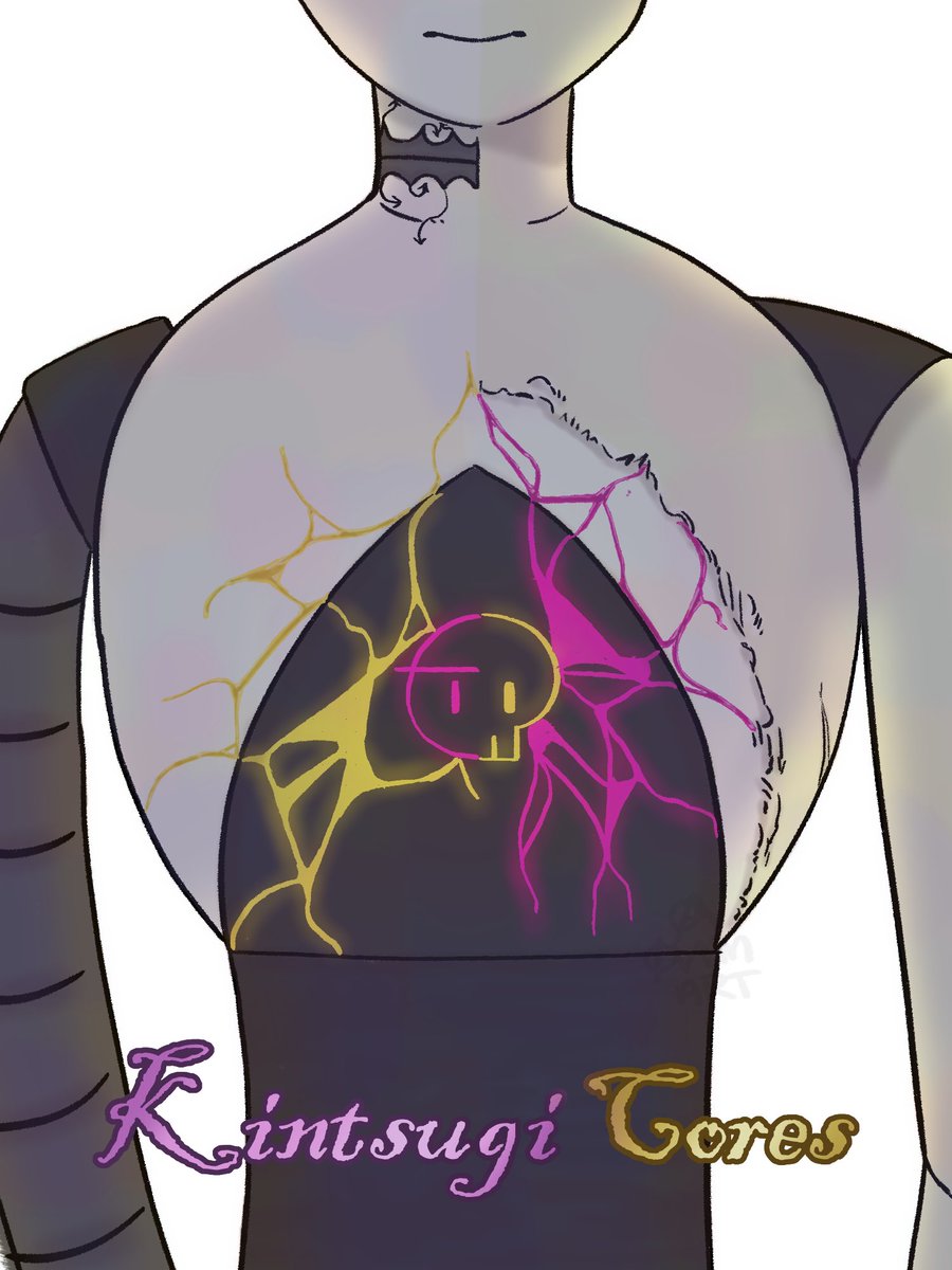 It's finally here... Chapter 2 of Kintsugi Cores! 💗💛

I'm so excited about this one, I hope you all enjoy it as much as I enjoyed writing it!
ALSO LOOK AT THIS BEAUTIFUL COVER ART DRAWN FOR ME BY <a href="/Ovansaura/">ØvanArt</a> I LOVE IT

#Vizzy #MurderDrones

archiveofourown.org/works/65161285…