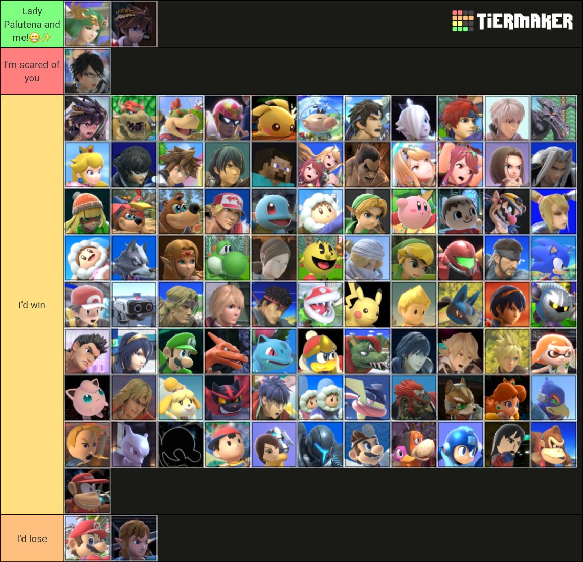 MostLoyalPit's tweet image. Smash Party List!
＼(^^)／