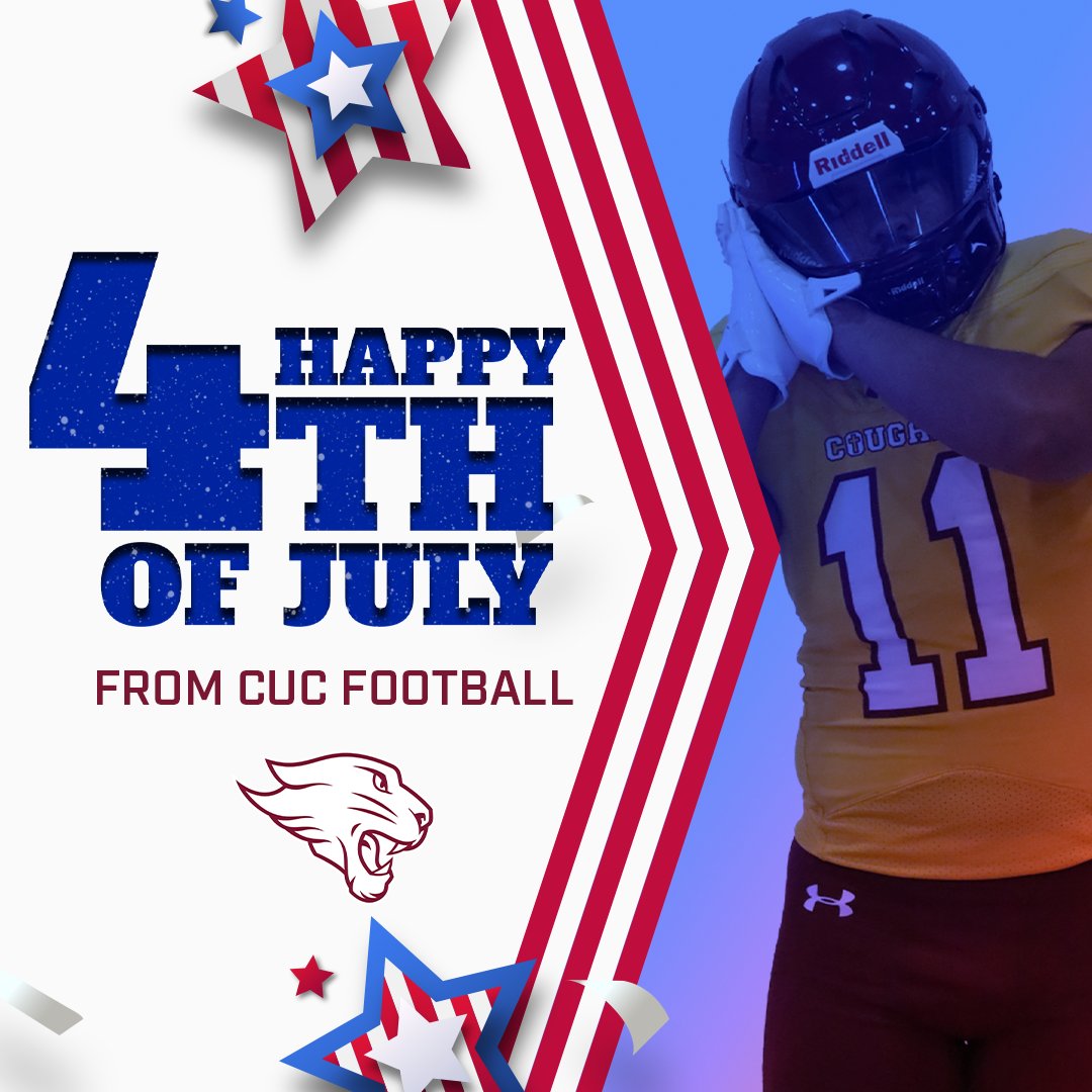 Hey Cougar Football fans 👋

We're wishing everyone a safe and Happy 4th of July! 🎆🎇