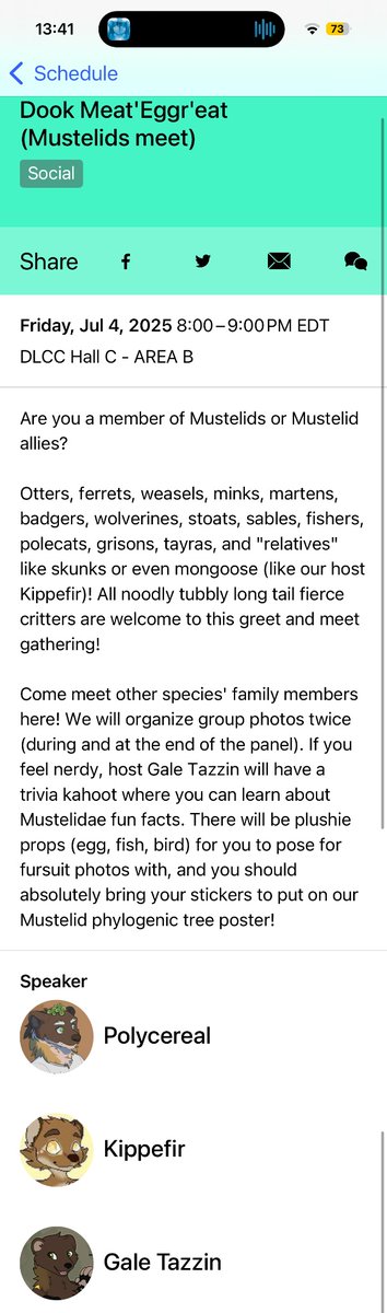 Polycereal.bsky.social | 杂粮 (@polycereal) on Twitter photo If you will go to #anthrocon2025 this week be sure to come check this Mustelid meet and greet panel run by me, <a href="/Kippefir/">Kippefir🔜AWU,FM,AFC</a> and <a href="/GaleTazzin/">Gale Tazzin ⏭️ AC, AWU</a> !
Fursuiting, pictures, and prizes!
Friday 8PM-9PM at DLCC HALL C area B
Kippefir made this cute poster. If you will go to #anthrocon2025 this week be sure to come check this Mustelid meet and greet panel run by me, <a href="/Kippefir/">Kippefir🔜AWU,FM,AFC</a> and <a href="/GaleTazzin/">Gale Tazzin ⏭️ AC, AWU</a> !
Fursuiting, pictures, and prizes!
Friday 8PM-9PM at DLCC HALL C area B
Kippefir made this cute poster.