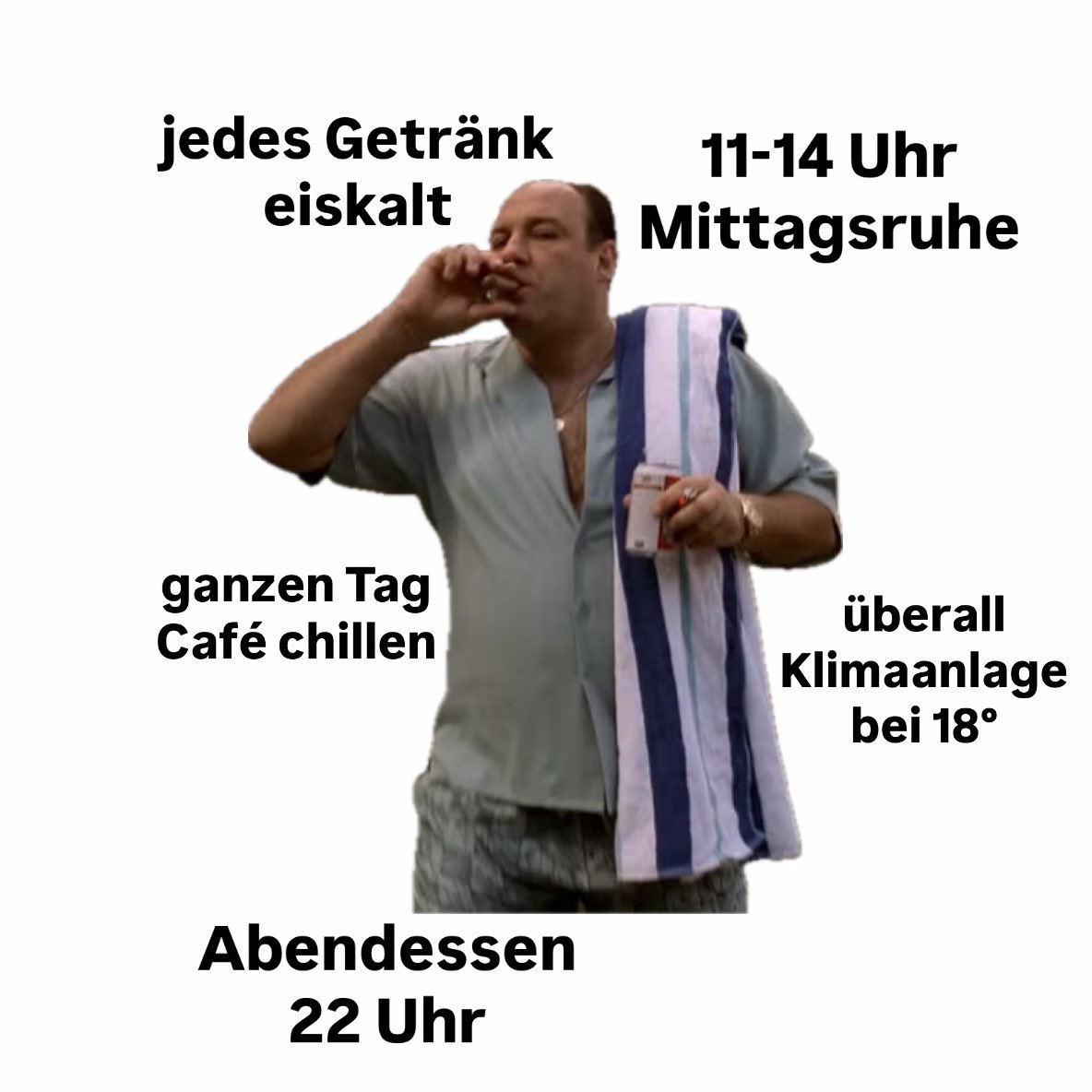 Nord- &amp;      
Mitteleuropa                     Südeuropa 
bei Hitze                             bei Hitze