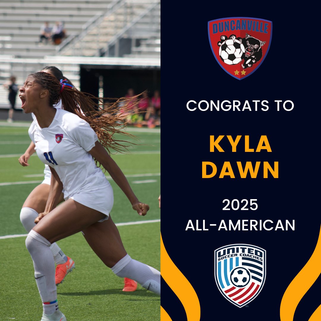 Congratulations to our two <a href="/UnitedCoaches/">United Soccer Coaches</a> High School award recipients! <a href="/abby_soccer15/">abby santos</a> being named to Texas All State &amp; Kyla Dawn for being named an All- American!