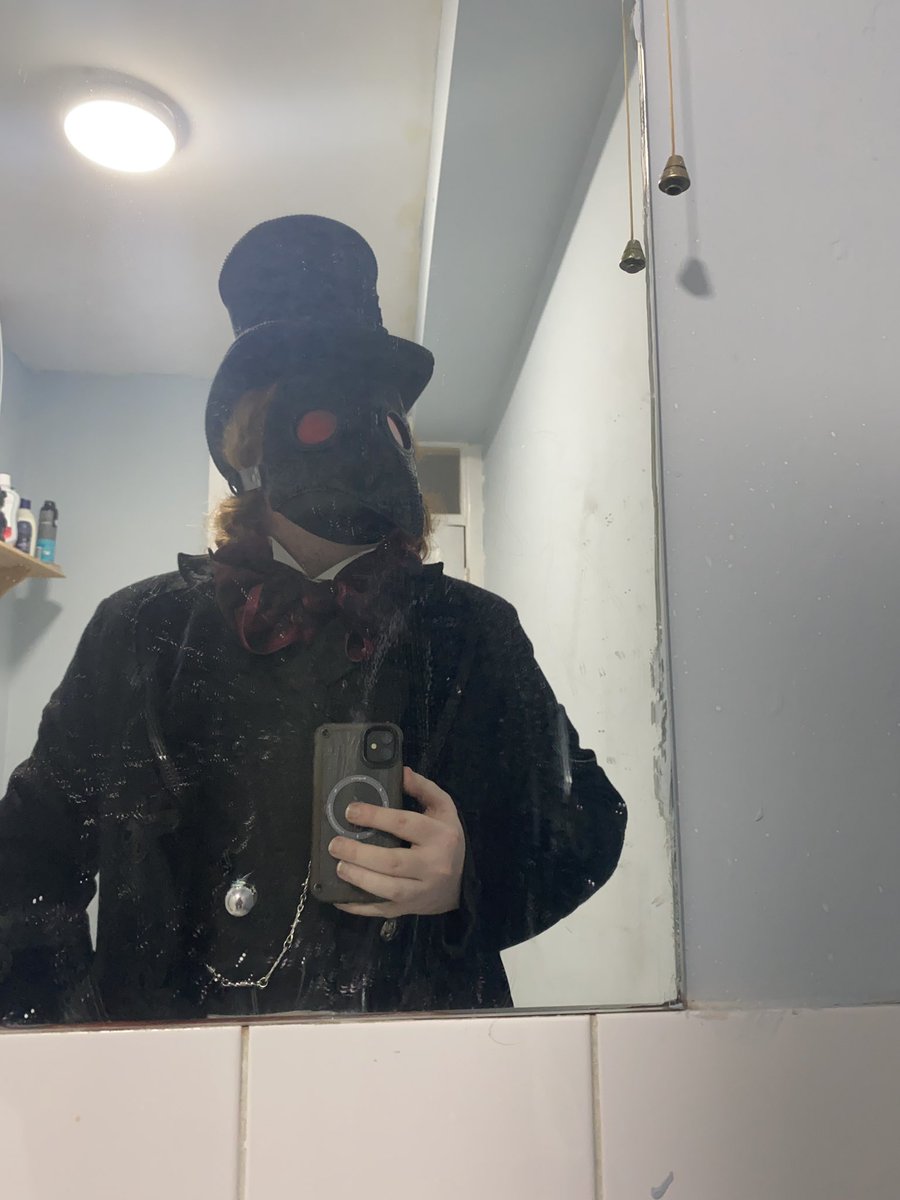 Late Victorian cannibal plague doctor outfit progress.