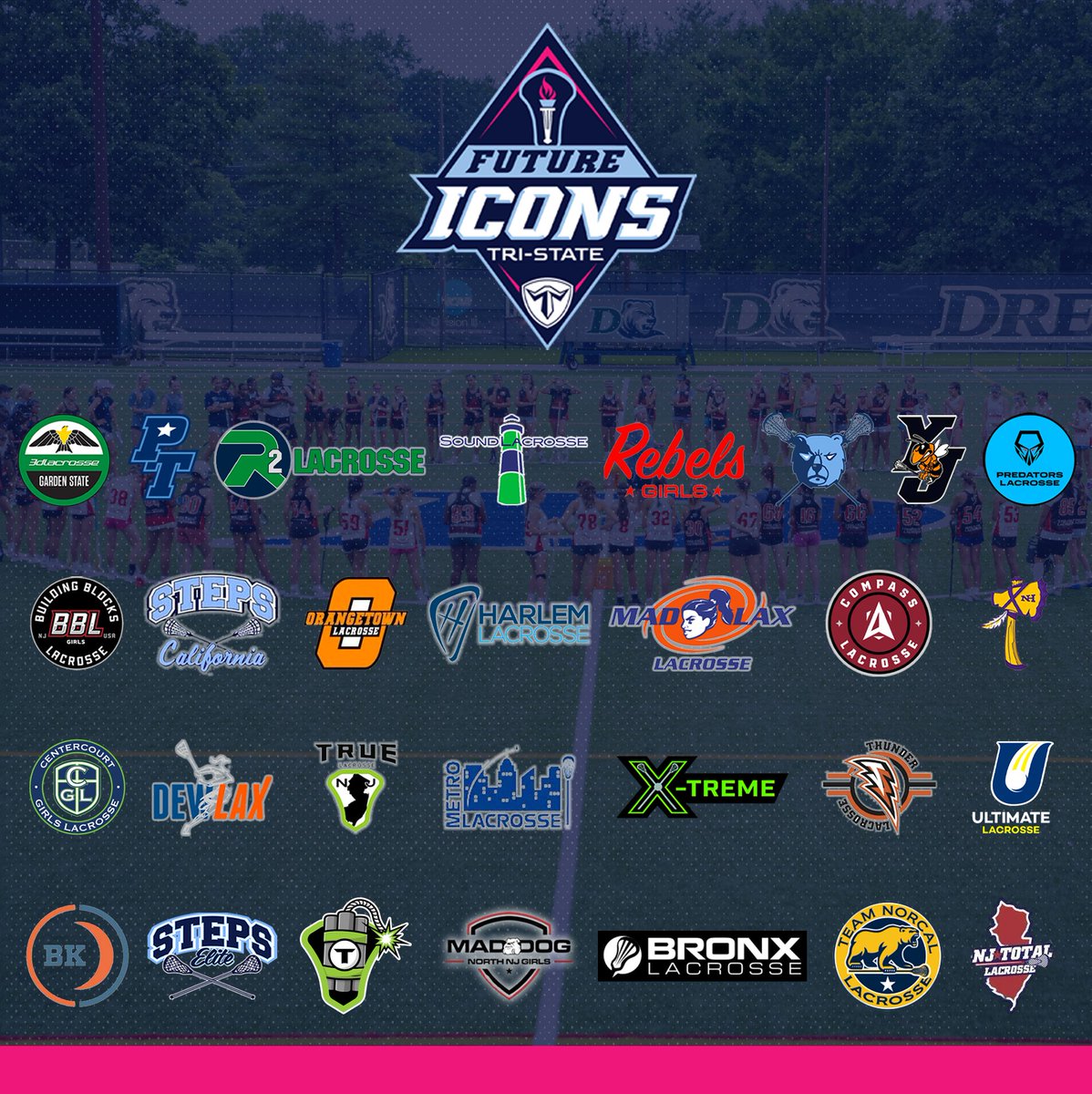 Is your club represented at our Future Icons camps this summer?

Train with some of the best girls lacrosse players in each region as you learn from accomplished role models!

🗓️: July 14-17 &amp; 28-31
📍: NJ &amp; MA
👱‍♀️: 2029-2032

Learn more &amp; apply: bit.ly/41TxcMA
