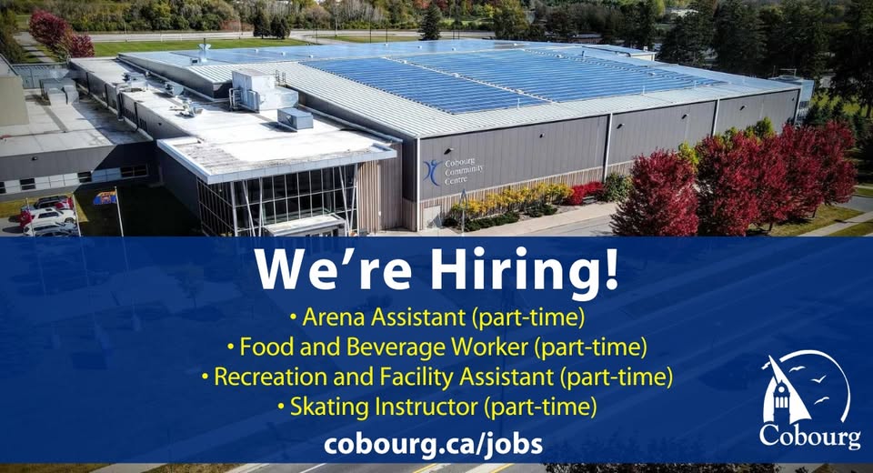 Town of Cobourg (@townofcobourg) on Twitter photo HUMAN RESOURCES: The Town of Cobourg is now hiring for the following part-time positions at the <a href="/Cobourg_CCC/">Cobourg Community Centre (CCC)</a> :
Arena Assistants
Food & Beverage Workers
Recreation & Facility Assistants
Skating Instructors
Learn more at Cobourg.ca/jobs HUMAN RESOURCES: The Town of Cobourg is now hiring for the following part-time positions at the <a href="/Cobourg_CCC/">Cobourg Community Centre (CCC)</a> :
Arena Assistants
Food & Beverage Workers
Recreation & Facility Assistants
Skating Instructors
Learn more at Cobourg.ca/jobs