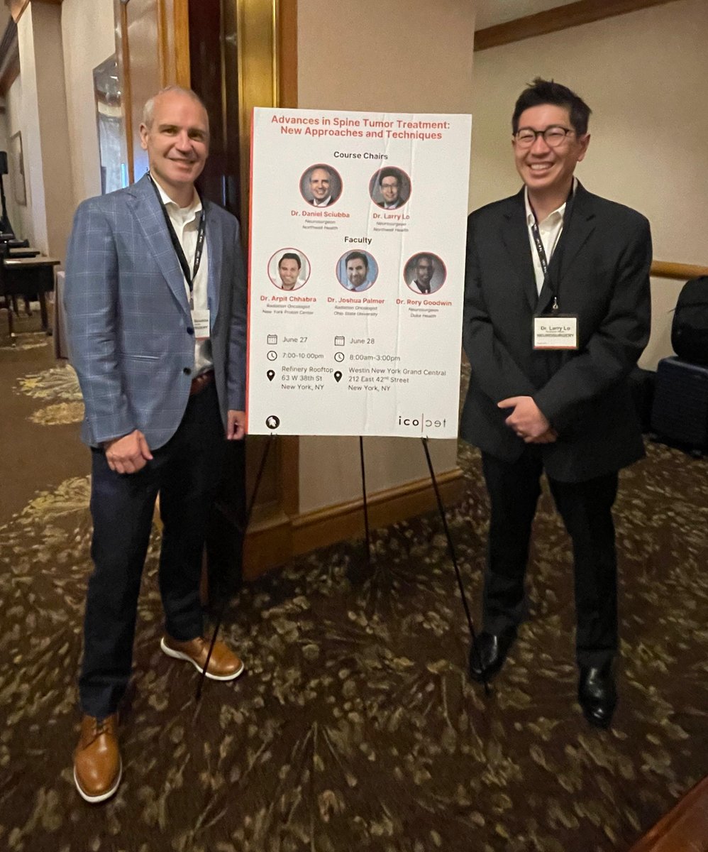 icotecmed's tweet photo. Thank you to all who joined us in NYC for our Advances in Spine Tumor Treatment course! Special thanks to Dr. Daniel Sciubba & Dr. Larry Lo for leading this impactful program focused on innovation in spine oncology. #icotecMedical #BlackArmor #SpineOncology https://t.co/WoTtf9iCMs