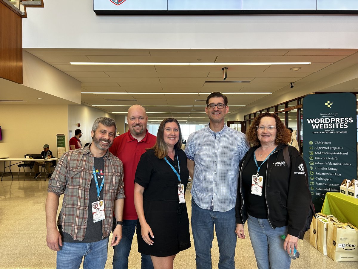 williamsba's tweet image. We don't get together as often these days, so was great to hang with some @webdevstudios team members at @WCMontclair this weekend! 😎