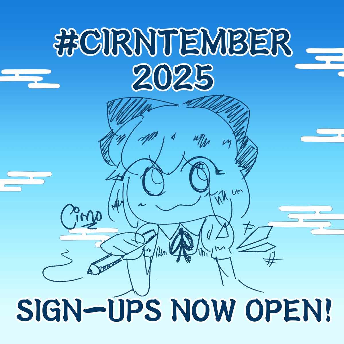 CappuCirno's tweet image. CIRNTEMBER 2025 SIGN UPS ARE NOW OPEN!
Wanna be a part of this year's event? Read and fill out the form below carefully! Bring a portfolio! We have 30+ spaces open this year, so show us what you do best!
SIGN UPS CLOSE JULY 11TH!
DETAILS IN FORM!
GL!
forms.gle/FrNhcPMw9wmuKS…