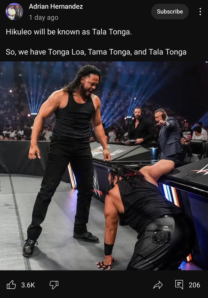 > is taller than the other two
> tala tonga

Be serious please...

#WWENOC #WWE